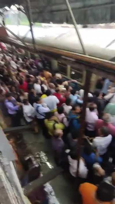 Ghatkopar station yesterday, survived from kurla to ghatkopar. Be safe people.