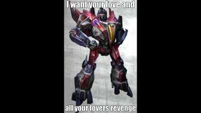 Starscream singing Bad Romance -By Lady gaga