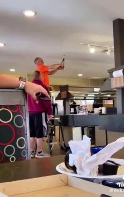 To hire a handyman to do a tradesmans job