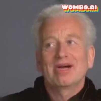 When Palpatine is waiting for someone to talk to so he can tell them the Tale of Darth Plagueis the Wise