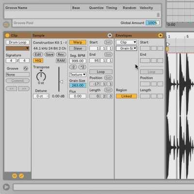 60 Second Tip! Granular Synthesis = Cool Drum FX!