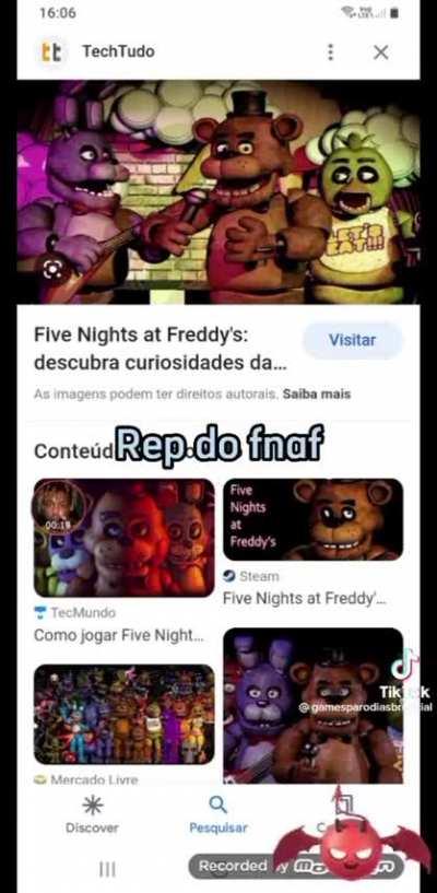 Rap do FNAF assustador