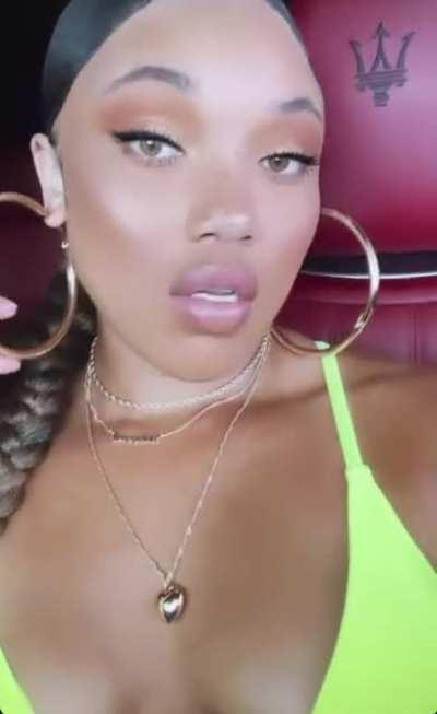 Sometimes she look weird to me I wish she would just show ass