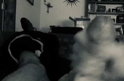 Friend Expertly Strokes my Rock Hard Cock with Both Hands