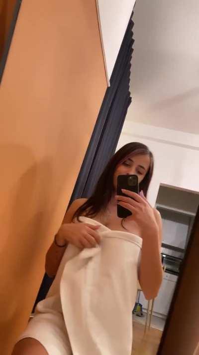 Oops... I dropped the towel..