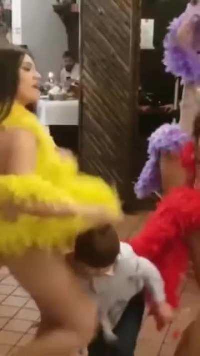 To run across to mama.