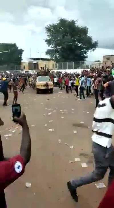 Today in Mali, Africa. President Ibrahim Boubacar Keïta and Prime Minister Boubou Cissé arrested by soldiers, in apparent coup attempt