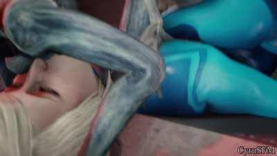Samus gets fucked by Sectoids (Cyrusfm) [Metroid]
