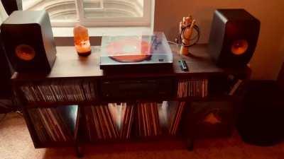 Finally got around to building my own record cabinet.