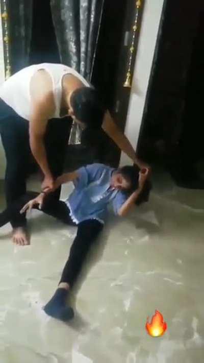 Father Beating Daughter For instagram chatting