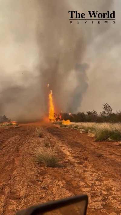 Firenado forms in Australia’s Northern Territory as multiple bushfires burned across the region.