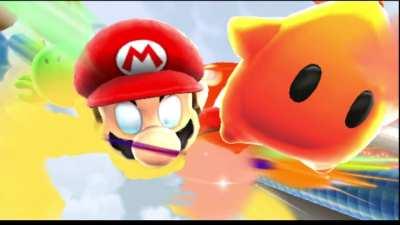 I’m not sure if this counts, but this is how my Super Mario Galaxy 2 copy boots with an emulator.