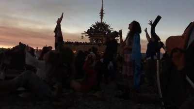 Festival Attendees React to Solar Eclipse Totality