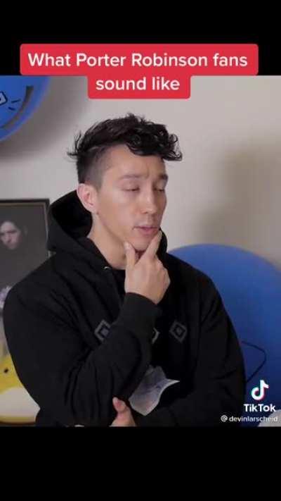 What Porter Robinson fans sound like - @devinlarscheid on Tik Tok