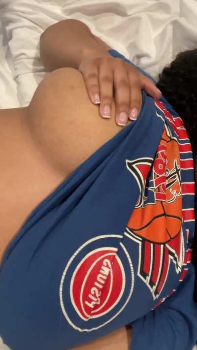 Your big hands would cuff these tits perfectly