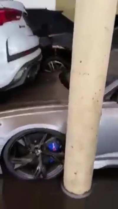 Audi dealership aftermath (German floods)