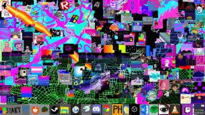 Canvas Timelapse (4K) - VaporWave Aesthetics TOP sort NO EDIT RAW