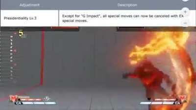 Everyone in Street Fighter V after G's recent buff