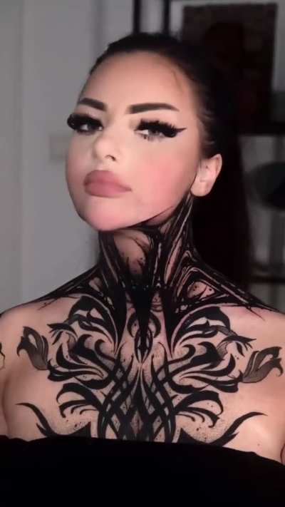 Dark black tattoo artwork by © Ralph Inkk.