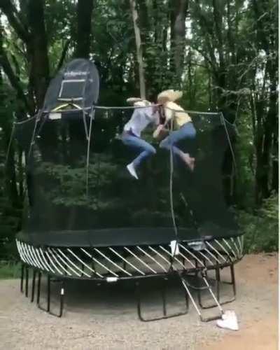 She: - I've got a net to block it