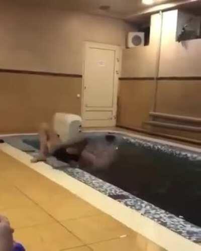WCGW trying to backflip into the pool