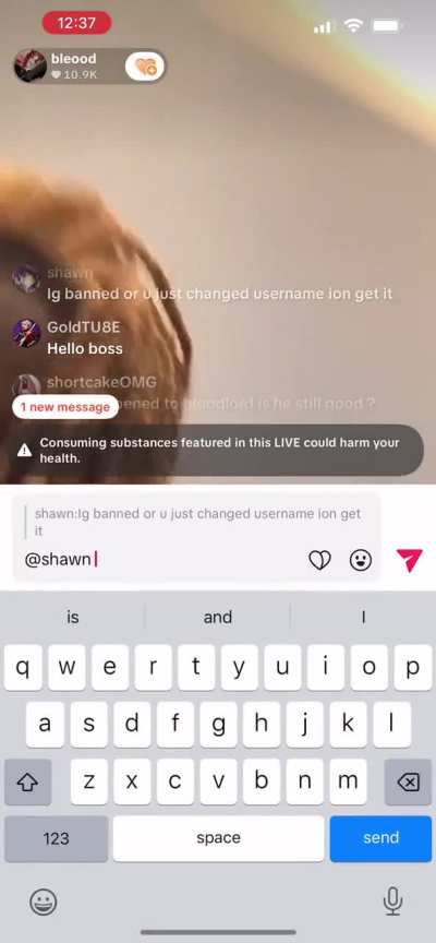 Bleood TikTok live