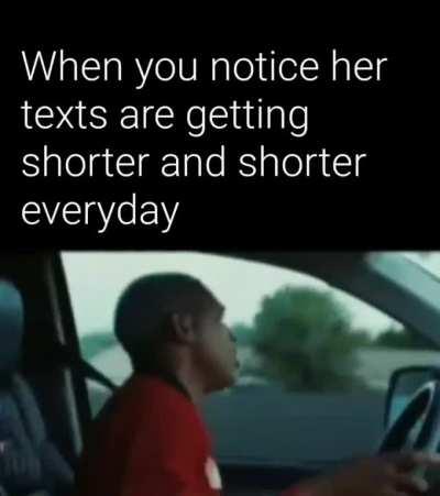 Shorter with you, longer with someone else...