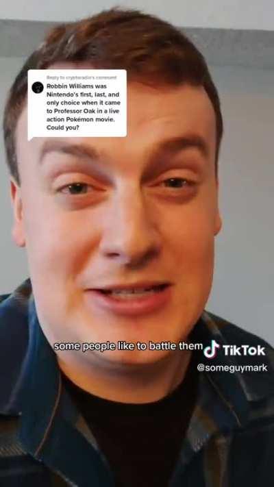 Robin Williams (impression) as Professor Oak