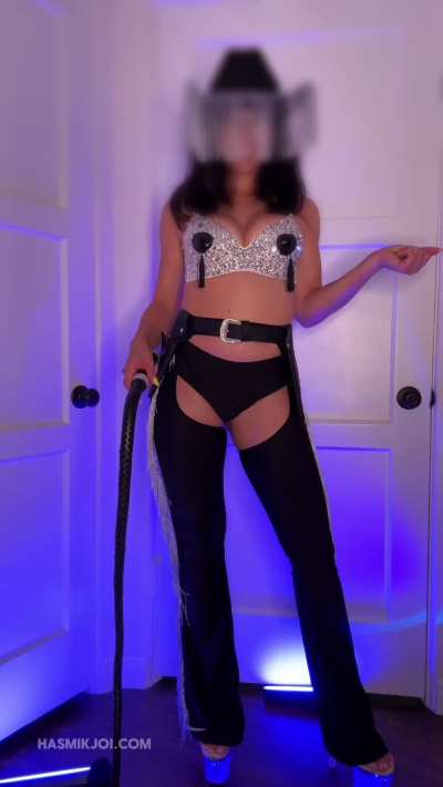 MASKED FEMDOM COWGIRL MAKES U PAY CBT JOI