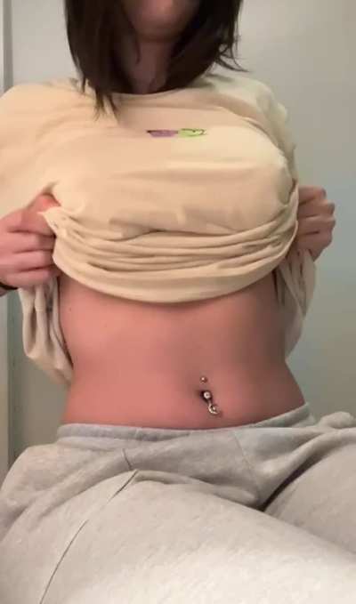 Being naughty with my knockers