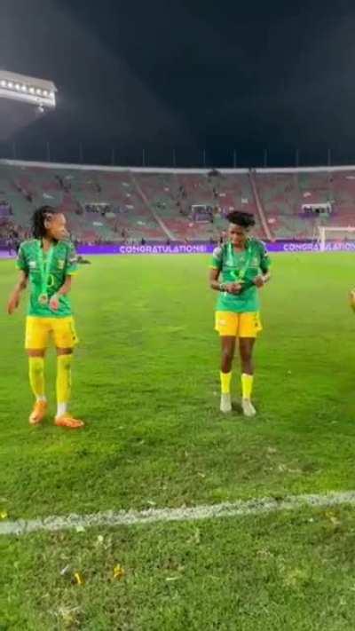 South Africa celebrating their WAFCON win!