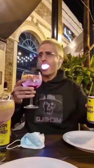 doing shit like this in public? a man with no dignity