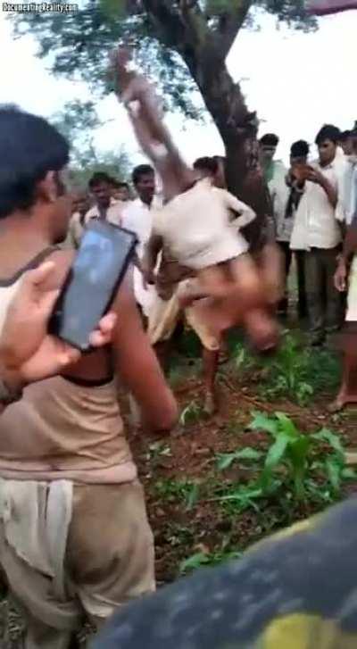 Source said that this guy drowned and this is how they tried to save/revive him.