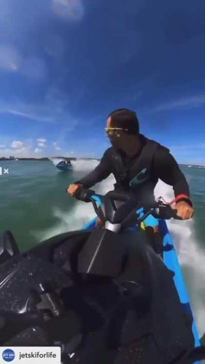 WCGW trying to show off on a jetski