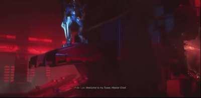 Welcome to my tower, Master Chief. It is-