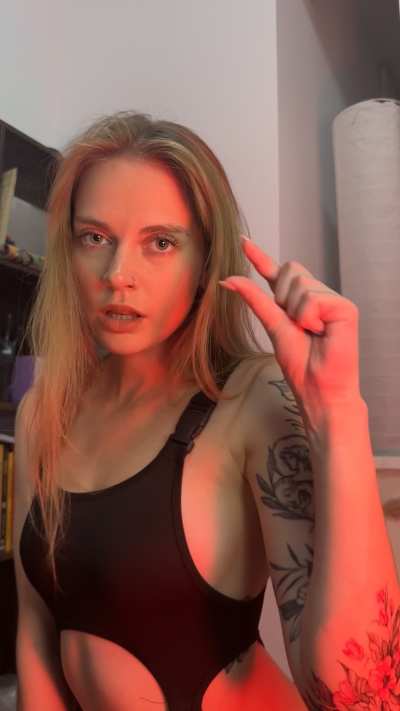 Mocking gently with sultry dominance