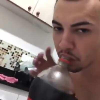 When cola cums in your mouth