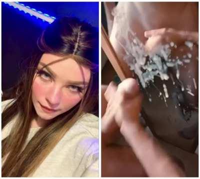 Blasting a huge load for Rainbow____Juice