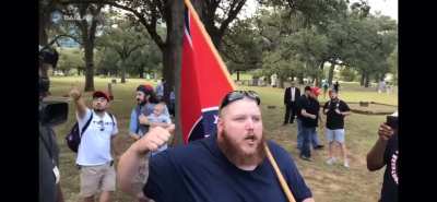 Giant Fat Baby With A Beard Throwing A Tantrum
