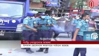 Meanwhile our policemen