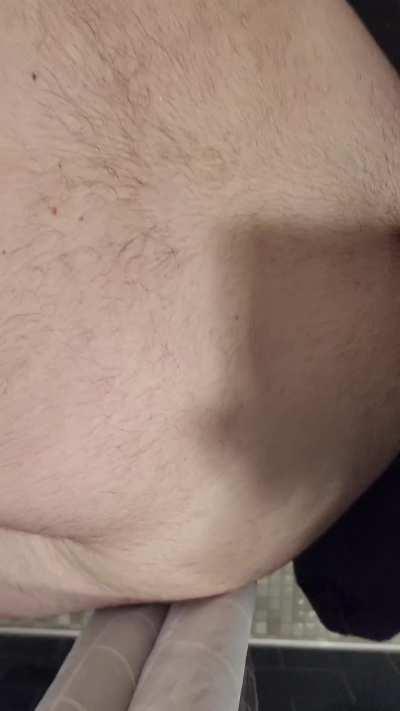 Breeding a raw hole in a mens locker room shower!