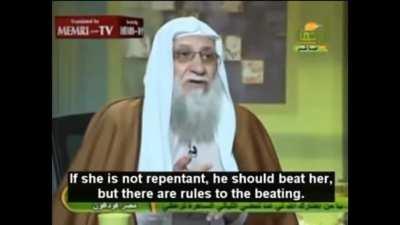 Muslim preacher says beating your wife is honoring her and women need to be disciplined.