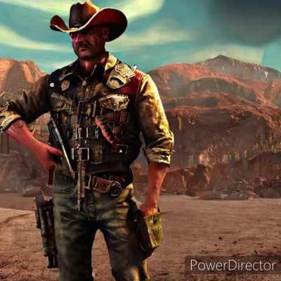 Ram Ranch 7: The Siege of Ram Ranch, Ron Perlman Fallout New Vegas cover