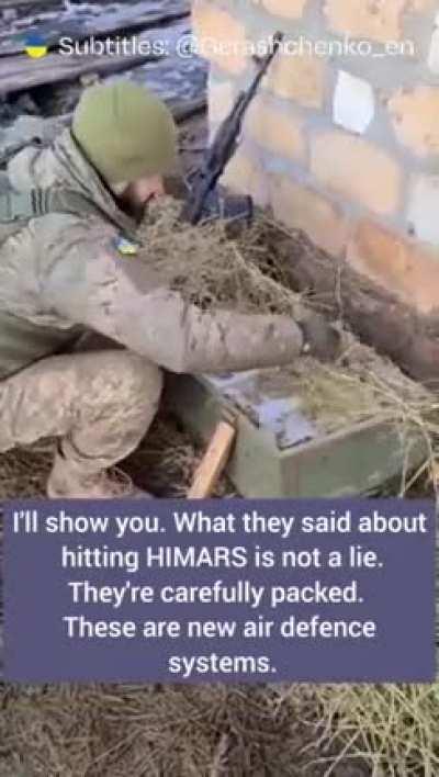 Ukrainian Defenders found a secret stash of Russian “air defence systems”