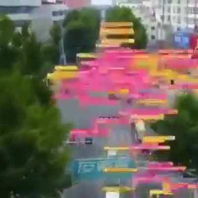 Super professional facial recognition cameras in China.