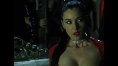 Monica Bellucci Cleavage from The Matrix Revolutions - Full Screen