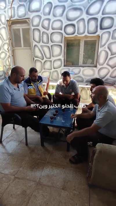 The Syria Civil Defense (The white helmets) posted this on the official Instagram account, I think they are now opining an online mental health support via their reels hahaha