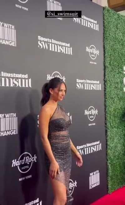Christen attending Sports Illustrated Swimsuit event
