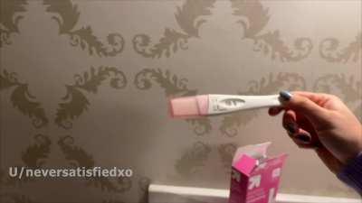 thank you everyone who reached out last week with concern after I went bareback with my bull. my boyfriend was starting to get cold feet about it so I took a test before he came back over.