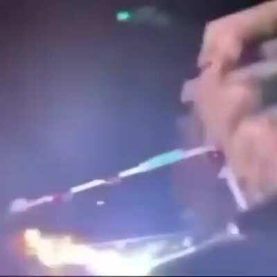 Rube goldberg fail vibe... Idiots